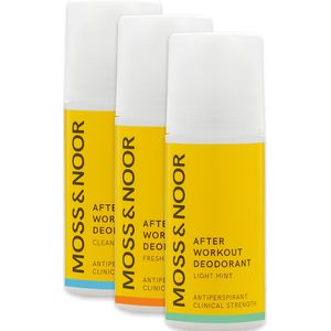 Moss&Noor After Workout Deodorant 3 Pack - Mixed
