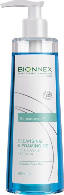 Bionnex Rendaderm Reinigende Foam Gel Voor Vettige en Acnegevoelige Huid 200 ml