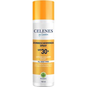 Celenes by Sweden Organic Dry Touch Zonnebrand SPF30+ - Zonnebescherming - Alle Huidtypen - 150ml