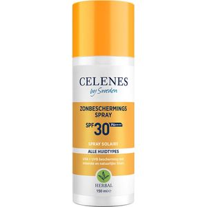 Celenes by Sweden Organic Dry Touch Zonnebrand SPF30+ - Zonnebescherming - Alle Huidtypen - 150ml