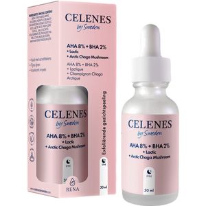 Celenes by Sweden AHA + BHA Onzuiverheden Serum - Serums - Met Lactic + Chaga Paddestoel - 30ml