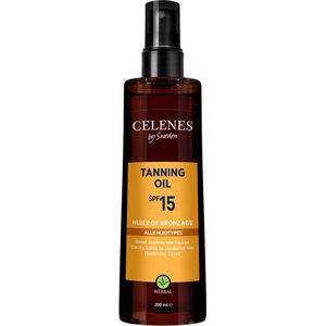 Celenes by Sweden - Herbal Tanning Olie - SPF 15 - Vegan - Alle Huidtypes