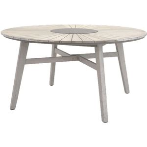 Rives eettafel tuin Ã˜150cm lichtgrijs.