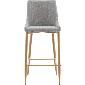 Plaza - Bar Stool - Oak/Light Grey