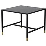 Dipp Square Sofa Table - 60 * 60 * 48 - Zwart/Brass