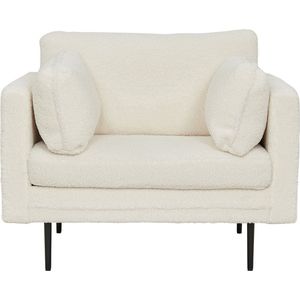 Boom fauteuil teddy stof wit.