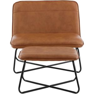 X-Lounge Chair - Brown PU
