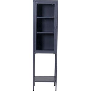 Misha - High Thin Cabinet w shelf - Grey