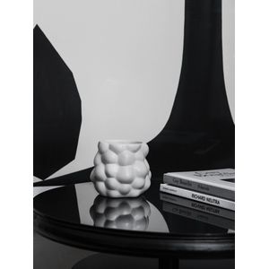 Printworks Geurkaars in witte keramische pot in de vorm van een wolk, met sojawas, afmetingen: 10 x 13 cm, PW00545