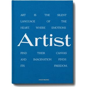 Printworks Frame Boek - Great Art - Tekenmap - Blauw
