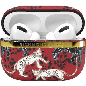 Richmond & Finch Freedom Hard Kunststof Hoesje Geschikt voor Apple AirPods Pro - Samba Red Leopard