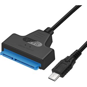 NÖRDIC USBC-SATA USB-C naar SATA adapter - 2.5 SATA III HDD - 5Gbps - Zwart