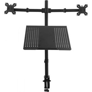 NÖRDIC MS23 Universele monitor standaard - 2 Schermen - 1 voor Notebook - Monitor 27 "", Notebook 17