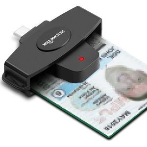 NÖRDIC CRD-021 USB-C Smartcard- en SIM-kaartlezer - ISO7816 - ID-kaart - EMV Creditcard