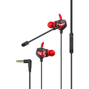 NÖRDIC HSL-001 In-ear oordopjes - Microfoon & Control button - Rood