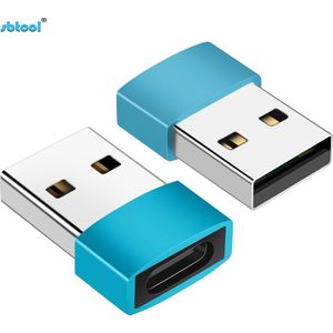 NÖRDIC C-OTG4 - USB-C naar OTG USB-A - Blauw