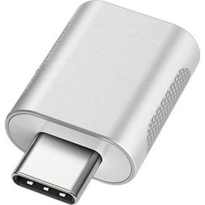 NÖRDIC OTG-C5 USB-A 3.0 OTG naar USB-C adapter - 1 stuk - Zilver
