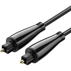 NÖRDIC TOS-212 Glasvezelkabel Toslink SPDIF - Hoogwaardige geluidsoverdracht - 2m - Zwart
