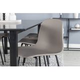 Venture-Home-Eetkamerstoelen-2-st-Arctic-kunststof-zwart-en-khaki