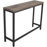 Rise sidetable 30x110cm zwart.