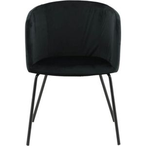 Venture Home Berit 15562-888 stoel, 20% polyester, linnen, zwart