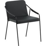Venture Home 15580-458 Tvist stoel, polyester, zwart