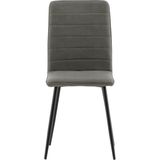 Venture Home Windu Lyx 19908-855 stoel, polyester-linnen, zwart, grijs