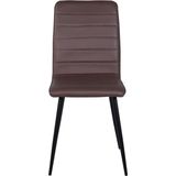 Venture Home 19908-877 Windu Lyx stoel, polyester linnen, zwart, bruin