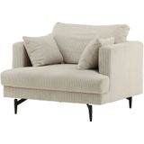 Sofia fauteuil fluweel beige.