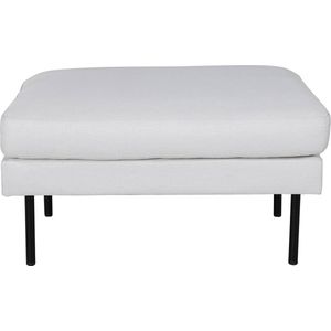 Venture Home 15558-660 Zoom Ottoman, 100% polyester fluweel, zwart, lichtbeige