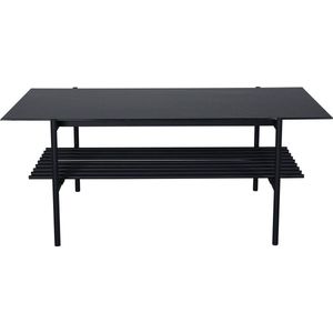 Venture Home 15603-588 banktafel, marmeren glas, metaal, zwart