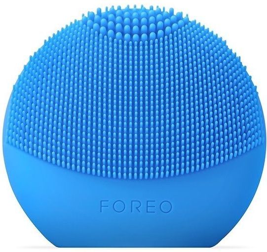 FOREO LUNA play smart 2 gezichtsreinigingsborstel | 2-in-1 reinigt en analyseert de huid | reisaccessoire | siliconen gezichtsmassageapparaat | reisbenodigdheden | verbonden met de app | blauw