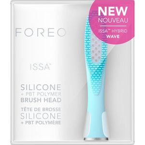 FOREO - ISSA Hybrid Wave Borstelkop - Mint - Siliconen & PBT Polymeer