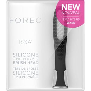 FOREO - ISSA Hybrid Wave - Borstelkop - Zwart - Siliconen & PBT Polymeer