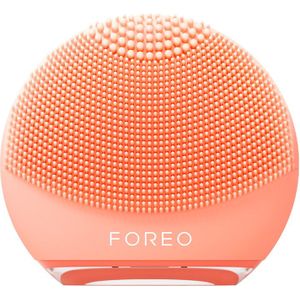 FOREO LUNA 4 go Brosse Nettoyante, Massante & Raffermissante Visage - Brosse Premium - Améliore l'absorption des soins - Accessoires de voyage visage - Tous Types de Peau - Peach Perfect