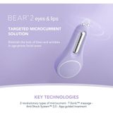 FOREO BEAR™ 2 Eyes & Lips microcurrent behandeling met 10 intensiteiten en 2 microcurrent patronen, Lavender