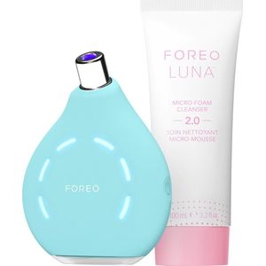 FOREO Blackheads Suck KIWI Bundel - Whitehead & Black Head Remover voor Gezicht + LUNA Micro-Foam Cleanser 2.0 100 ml - Vacuum Skin Care Tools - Mee-eter voor Gezicht & Neus - No Pore Strips