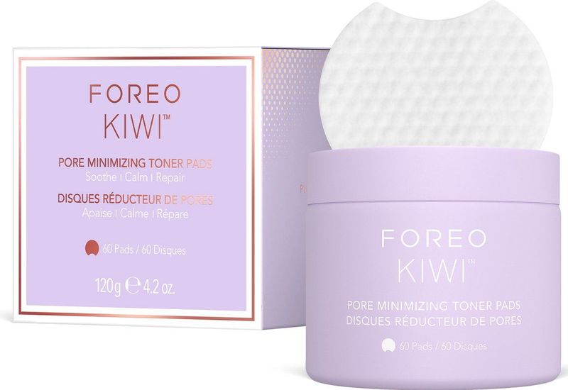 Foreo - Kiwi™ Pore Minimizing Toner Pads - Reinigingspads - 60 st - Veganistisch - 97% Natuurlijke Ingrediënten