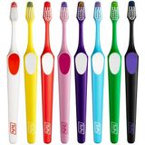 TePe Nova, Brosse à dents pour adolescents et adultes, avec manche ergonomique et anti-dérapant, Extra souple, Couleurs assorties, 1 unités (Paquet of 1)