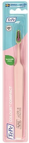 TePe - Colour Compact - Tandenborstel - Lichtroze - Extra Zacht - 1 stuk