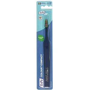 TePe Colour Compact Extra Soft Tandenborstel Dark Blue 1 st