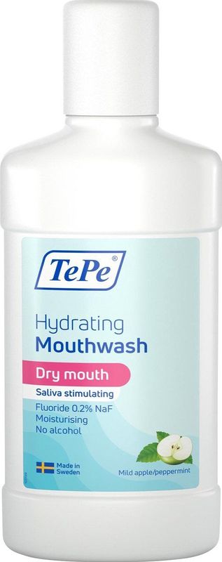TePe - Hydraterende Mondspoeling - 0,2% Natriumfluoride - Alcoholvrij