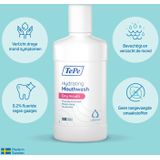 TePe - Hydraterende Mondspoeling - zonder Toegevoegde Smaak - 0,2% Natriumfluoride