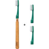 TePe Choice™ Tandenborstel Groen – inclusief 3 opzetborstels – duurzame tandenborstel – gaat 9 maanden mee