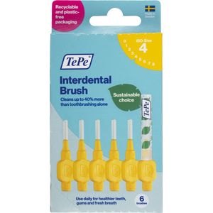 TePe Interdentale Ragers Original Geel ISO maat 4 – 0,7 mm (6 stuks)