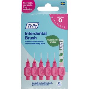 TePe Interdentale Ragers Original Roze ISO maat 0 – 0,4 mm (6 stuks)
