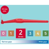 TePe - Interdentale Ragers - Rood - Original - 0,5mm - 6 Stuks