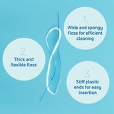 TePe - Bridge & Implant Floss - 30 Stuks - Flexibele Flosdraad