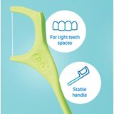 TePe - Mini Flosser - Flosdraad - Plantaardige Materialen - Composteerbaar Zakje