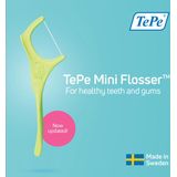 TePe - Mini Flosser - Flosdraad - Plantaardige Materialen - Composteerbaar Zakje